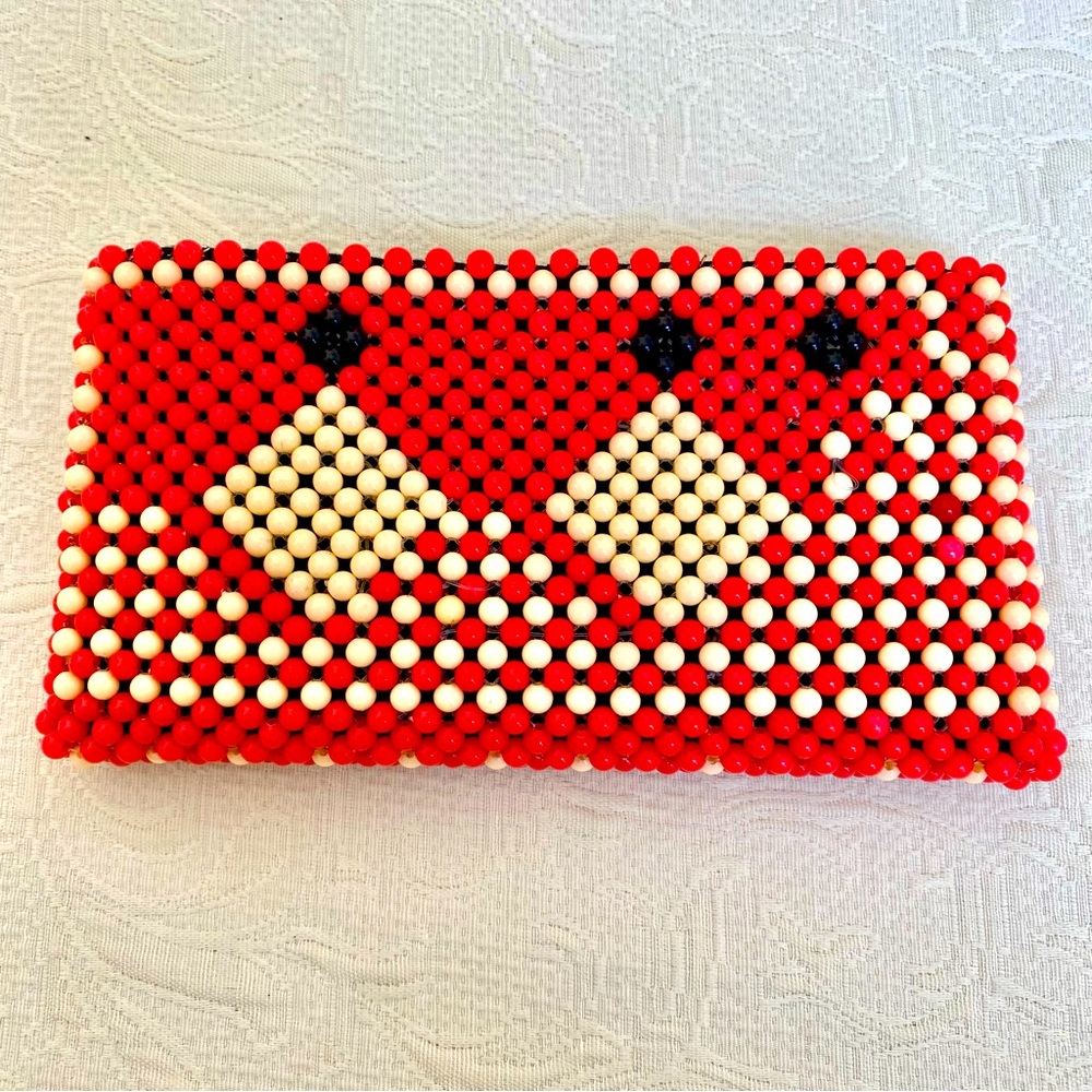 Retro Beaded coin purse/wallet. NWOT